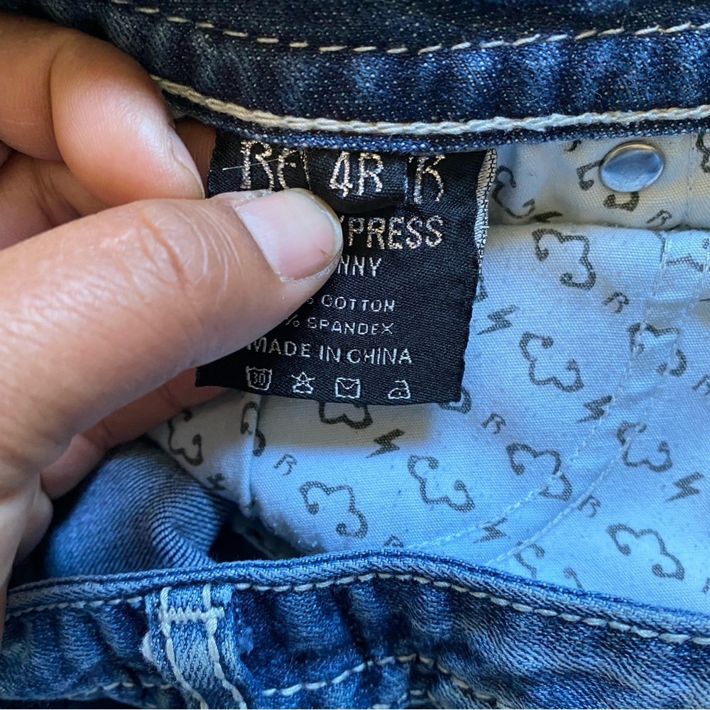 ReRock for Express Skinny Jeans Size 4‎ Lowrise Stretch Casual Preppy - Picture 4 of 14